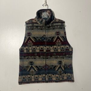 Vintage Bear Ridge Outfitters Southeast Geometric Multicolor Vest Women's‎ Large